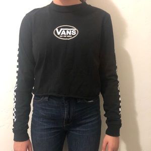 Vans long sleeve cropped tee